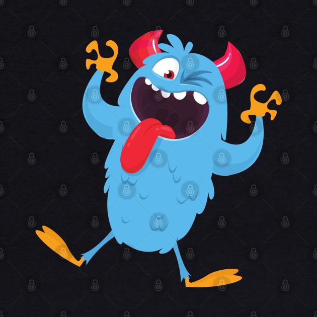 funny cartoon monster by AbstractWorld